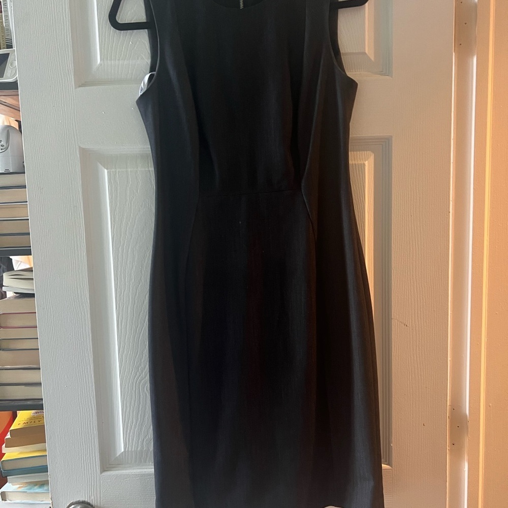 Calvin Klein Black Sheath Midi Dress
